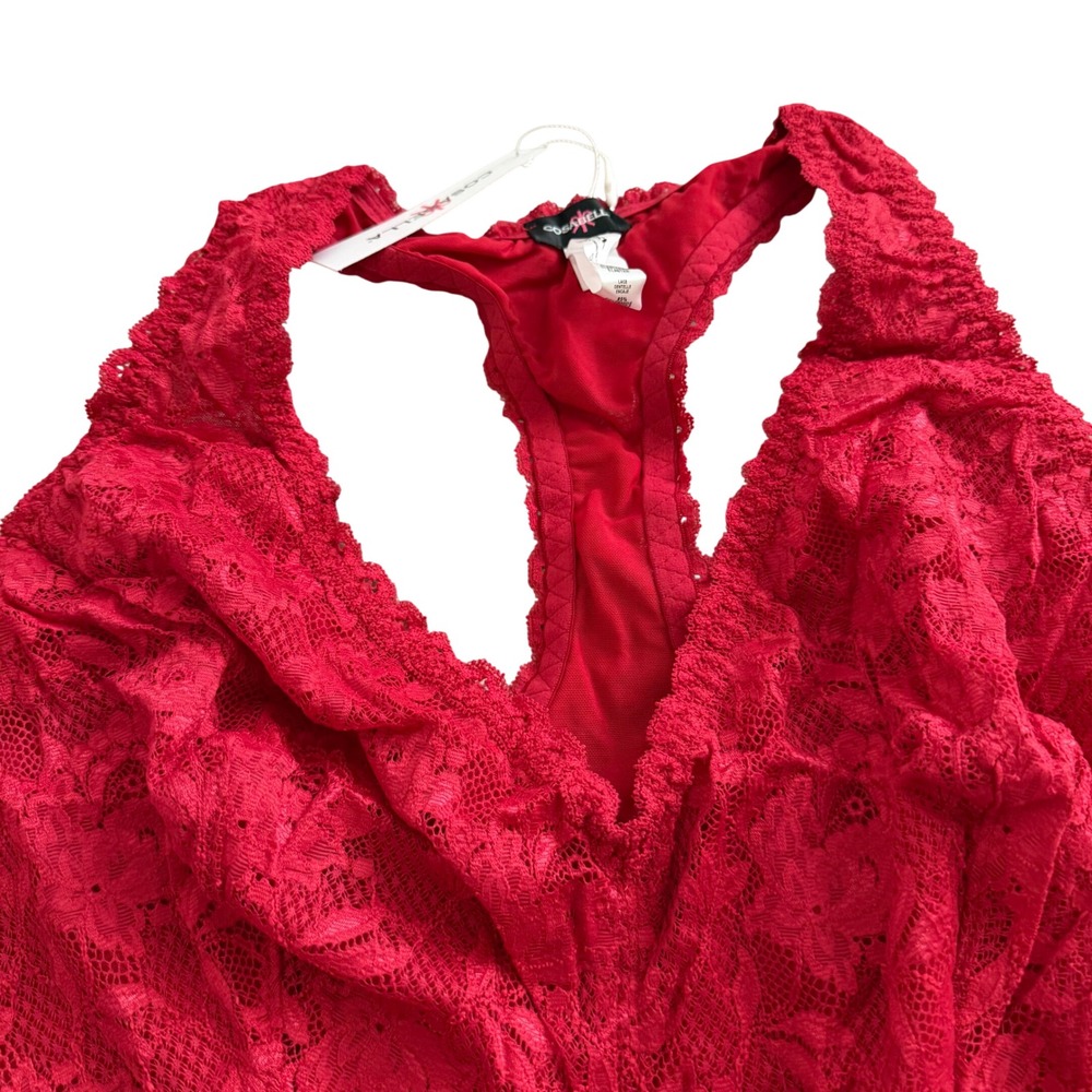 NEW COSABELLA never say never extended racie racerback bralette mystic red 3X - Picture 8 of 14